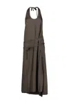 Lemaire Waist Belt Halter Neck Midi Dress