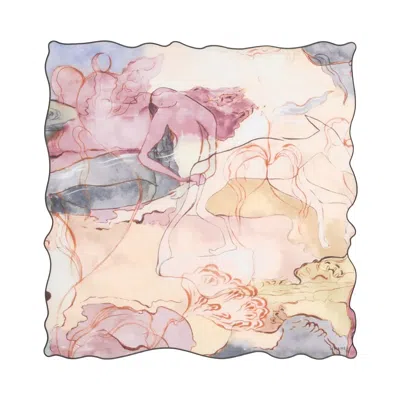 Pre-owned Lemaire Aquarel Xirregulie Scarf 'multicolor' | Multi-color | Women's Size Onesize