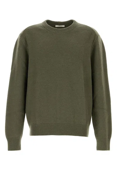 LEMAIRE ARMY GREEN WOOL SWEATER