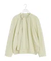 Lemaire Ascot Blouse In Grayish Yellow