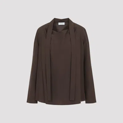 Lemaire Ascot Blouse In Nude & Neutrals