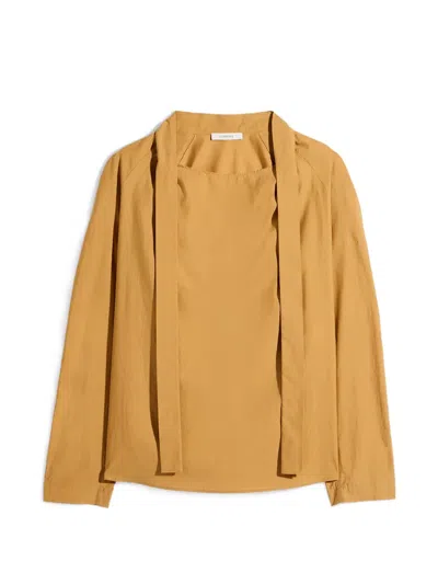 Lemaire Ascot Tie-fastening Blouse In Multi