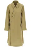LEMAIRE LEMAIRE ASYMMETRIC BUTTONED TRENCH COAT