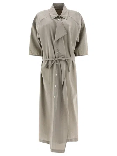 Lemaire Asymmetric Dress In Grey