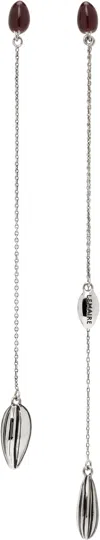 Lemaire Asymmetric Girasol Earrings In Silver