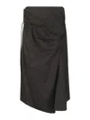 LEMAIRE ASYMMETRIC KNOTTED SKIRT
