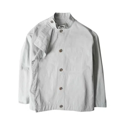 Pre-owned Lemaire Asymmetrical Blouson 'cold Dye Cloud Grey' | Women's Size 40