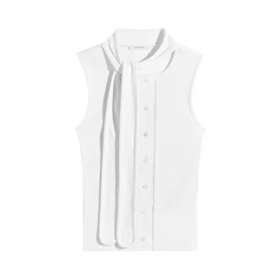 Pre-owned Lemaire Asymmetrical Fitted Top 'milk' | Cream | Women's Size Xs In White