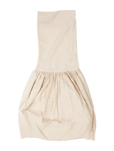 Pre-owned Lemaire Asymmetrical Long Dress W/ Tags In Neutrals