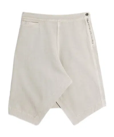 Lemaire Asymmetrical Mini Skirt In Neutral