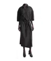Lemaire Asymmetrical Shirt Skirt In Black