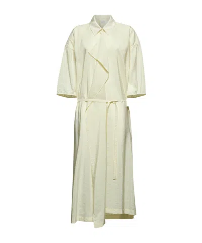 Lemaire Asymmetrical Shirt Skirt In Nude