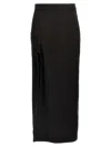 Lemaire Asymmetrical Wrapover Skirts Black In Black