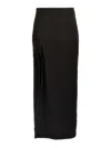 Lemaire Asymmetrical Wrapover Skirts Black In Black