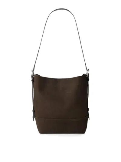 Lemaire Bag Small Belted Tote In Brown