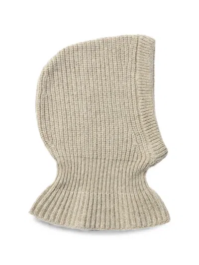 Lemaire Balaclava In Alpaca And Yak Wool Blend In Neutral