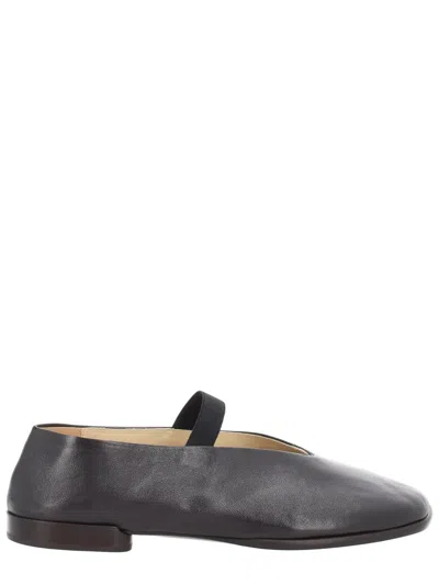 Lemaire Dark Choccolate Glove Ballerina Flats In Multi