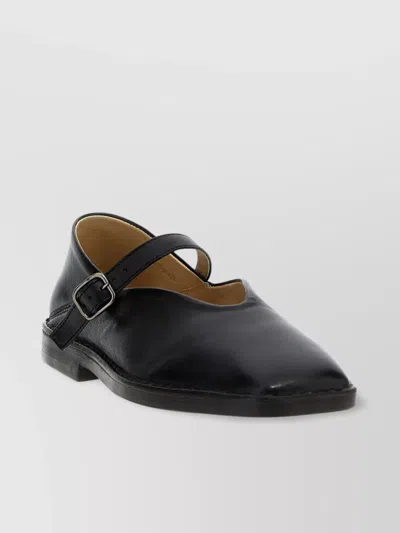 Lemaire Ballerina Shoes Round Toe In Black