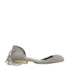 Lemaire Gray Micro Ballerina Heeled Sandals In Gray