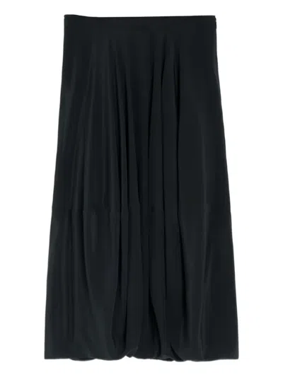Lemaire Balloon Midi Skirt In Black