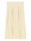 Lemaire Off-white Balloon Maxi Skirt In Multi