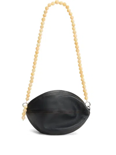 Lemaire Balloon-shape Shoulder Bag In Black