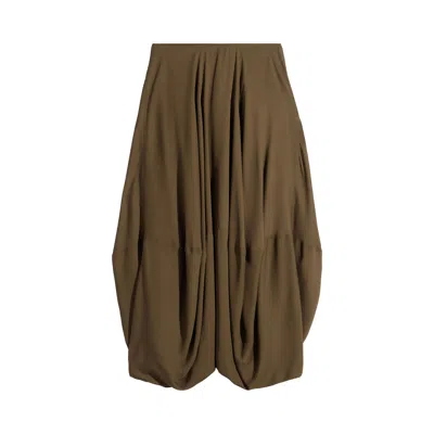Pre-owned Lemaire Balloon Skirt 'bronze' | Copper | Women's Size 34 In Brown