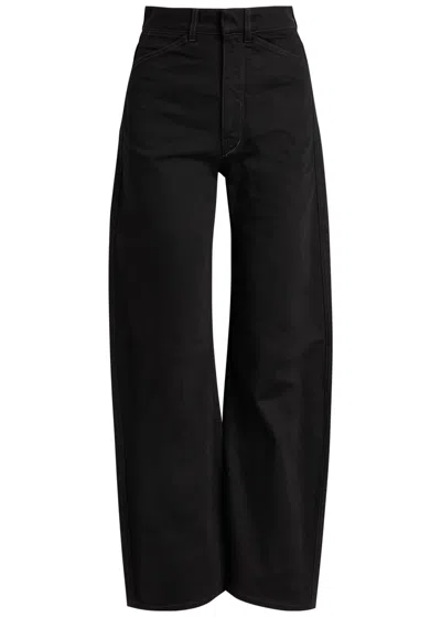 Lemaire Barrel-leg Jeans In Black