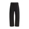 Lemaire Belted Straight-leg Pants In Black