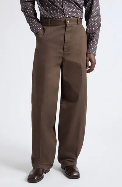 Lemaire Barrel Pants In Carob