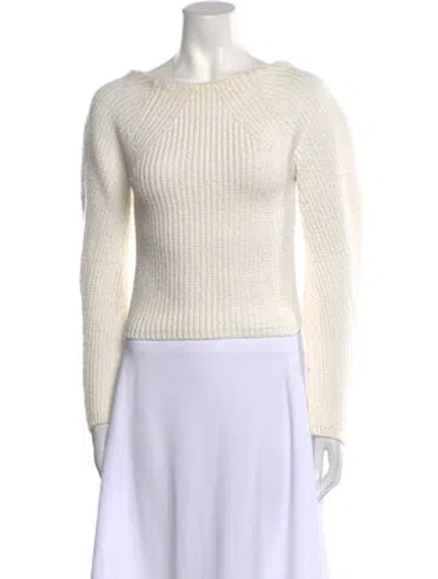 Pre-owned Lemaire Bateau Neckline Sweater In Neutral