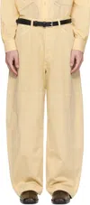 Lemaire Beige Big Work Jeans