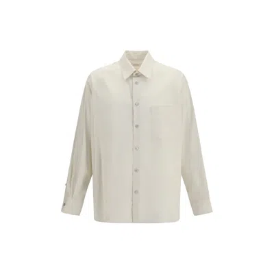 Lemaire Shirt With Chest Pocket In Neutral