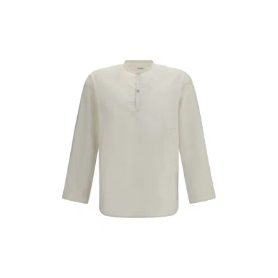 Lemaire Beige Cotton Top In White