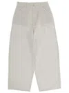 Lemaire Beige Cotton Trousers In Pattern