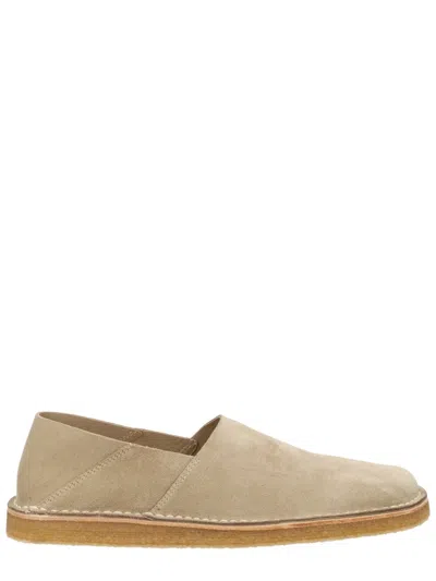 Lemaire Beige Cowhide Flats In Brown