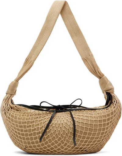 Lemaire Beige Croissant Filt Bag