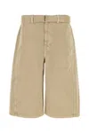 Lemaire Bermuda In Denim Beige  Uomo In Neutral