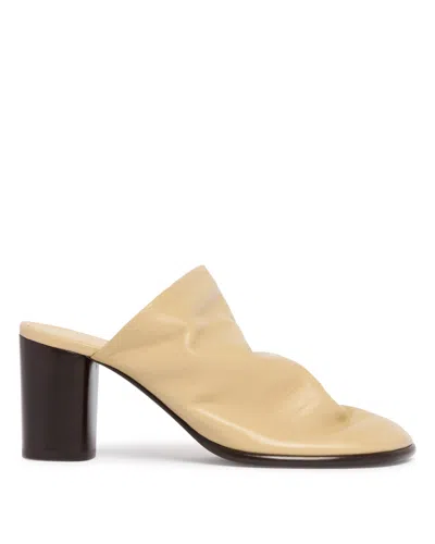 Lemaire Beige Leather Mules