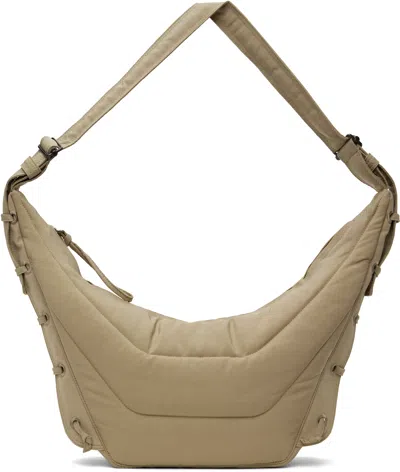 Lemaire Beige Medium Soft Game Bag In Bg001 Linen