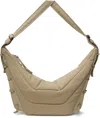 Lemaire Beige Medium Soft Game Bag In Bg001 Linen