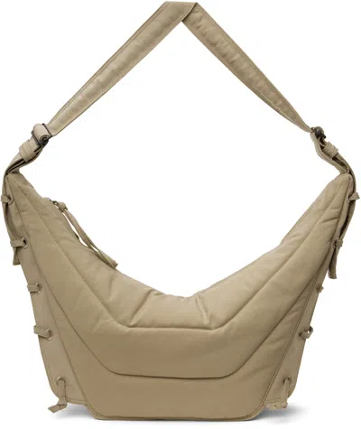 Lemaire Beige Medium Soft Game Bag In Bg001 Linen