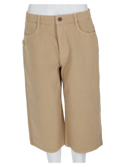 Lemaire Beige Mid-length Cotton Shorts In Pink