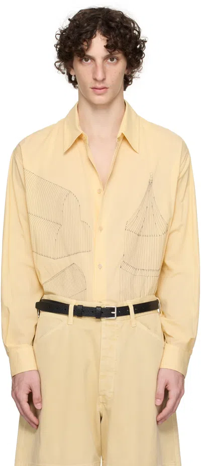 Lemaire Beige Philippe Weisbecker Relaxed Shirt