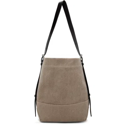 Lemaire Beige Small Belted Tote In Bg045 Dark Linen