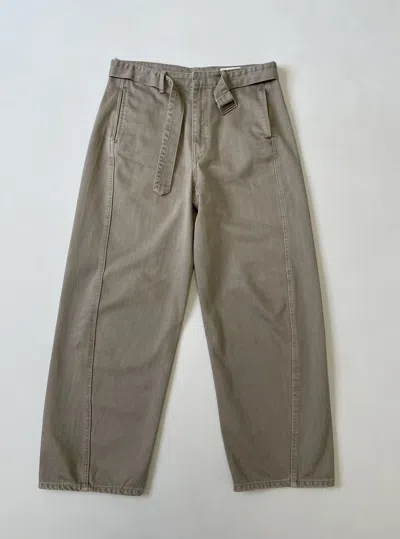 Pre-owned Lemaire Beige Twisted Belted Work Pants