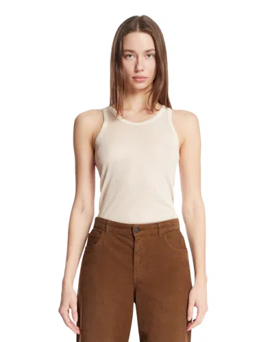Lemaire Beige Viscose And Silk Top In Neutral