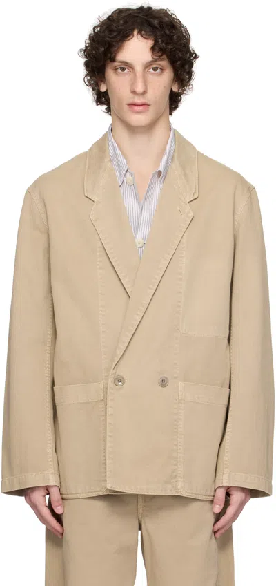Lemaire Beige Workwear Blazer