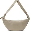 Lemaire Beige Xl Croissant Bag In Bg001 Linen