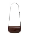 Lemaire Belly Leather Crossbody Bag In Brown